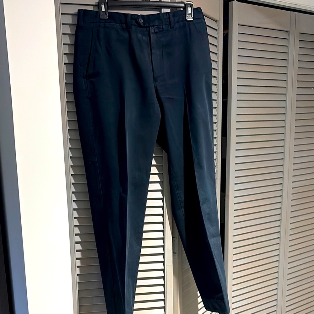 Men’s Faconnable Blue Dress Pants Classic Straight-Leg. VGUC.
